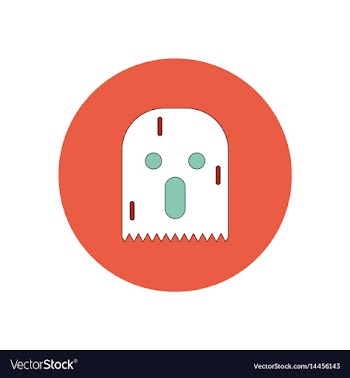 In flat design halloween icon vector image