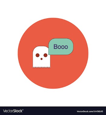 In flat design halloween icon vector image