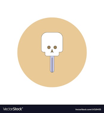 In flat design halloween icon vector image