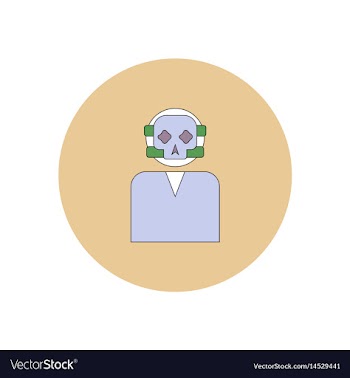 In flat design halloween icon vector image