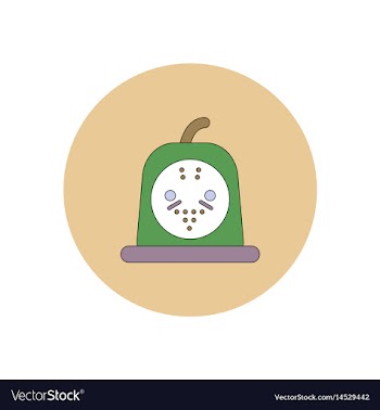 In flat design halloween icon vector image