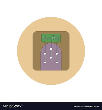 In flat design halloween icon vector image