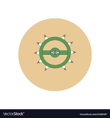 In flat design halloween icon vector image