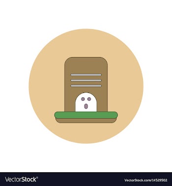 In flat design halloween icon vector image