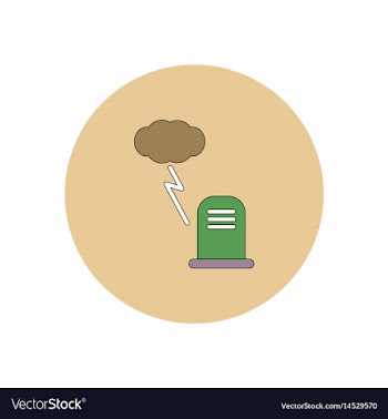 In flat design halloween icon vector image