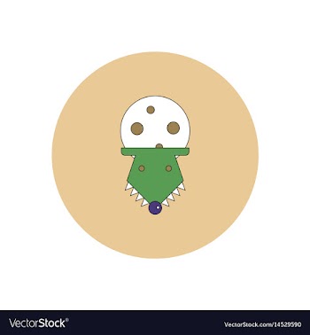In flat design halloween icon vector image