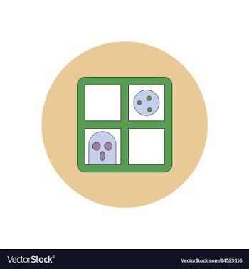 In flat design halloween icon vector image