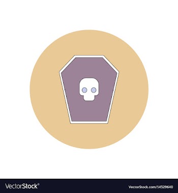 In flat design halloween icon vector image