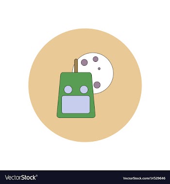 In flat design halloween icon vector image