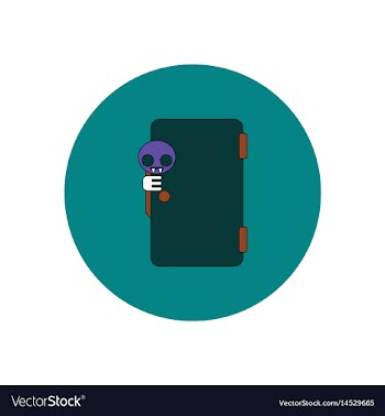 In flat design halloween icon vector image