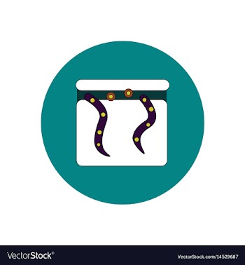 In flat design halloween icon vector image