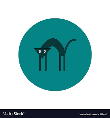 In flat design halloween icon vector image