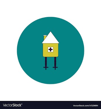 In flat design halloween icon vector image