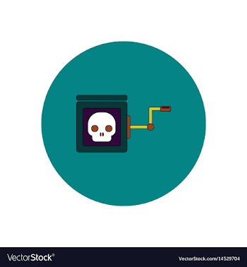 In flat design halloween icon vector image