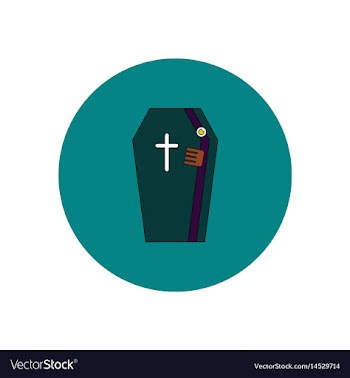 In flat design halloween icon vector image