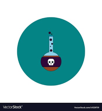 In flat design halloween icon vector image