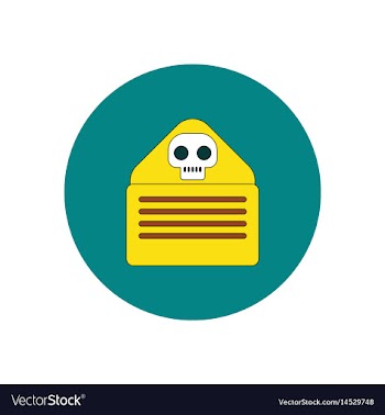 In flat design halloween icon vector image