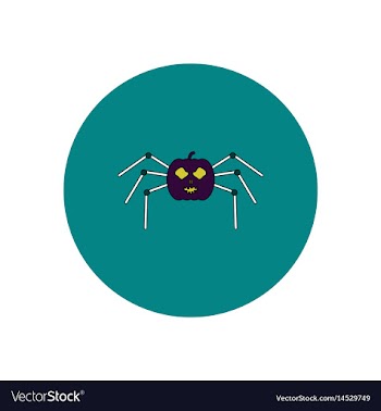 In flat design halloween icon vector image
