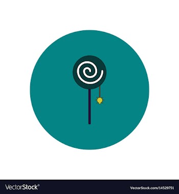 In flat design halloween icon vector image