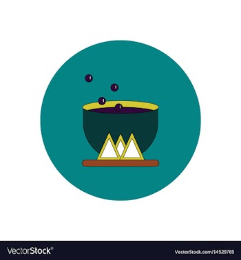 In flat design halloween icon vector image