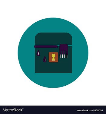 In flat design halloween icon vector image