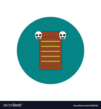 In flat design halloween icon vector image