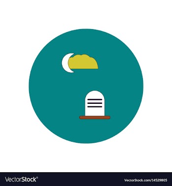 In flat design halloween icon vector image