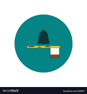 In flat design halloween icon vector image