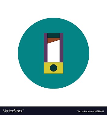 In flat design halloween icon vector image