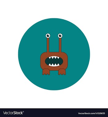 In flat design halloween icon vector image