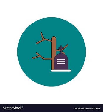 In flat design halloween icon vector image