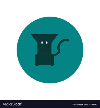 In flat design halloween icon vector image