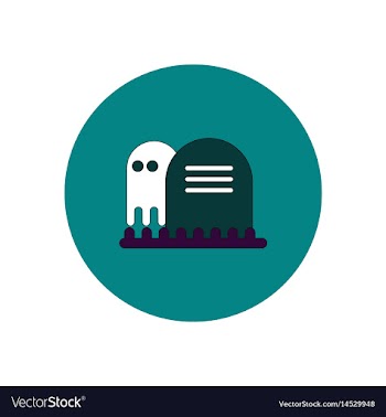 In flat design halloween icon vector image