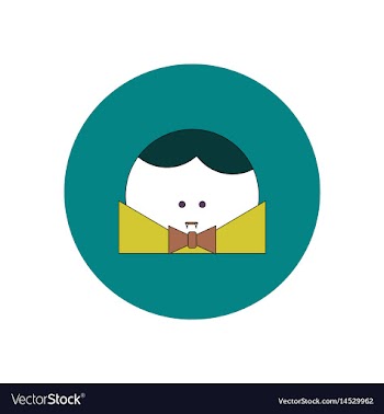 In flat design halloween icon vector image