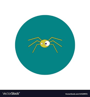 In flat design halloween icon vector image