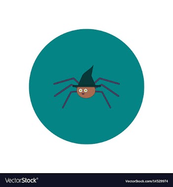 In flat design halloween icon vector image