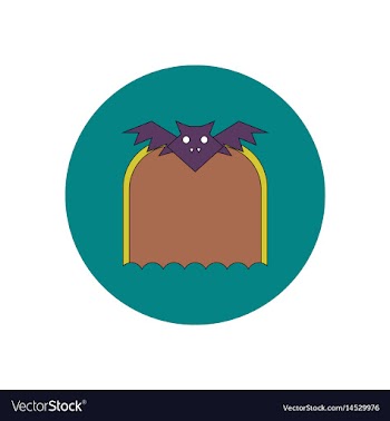 In flat design halloween icon vector image