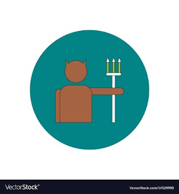 In flat design halloween icon vector image