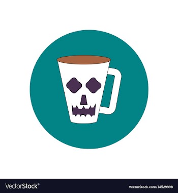 In flat design halloween icon vector image