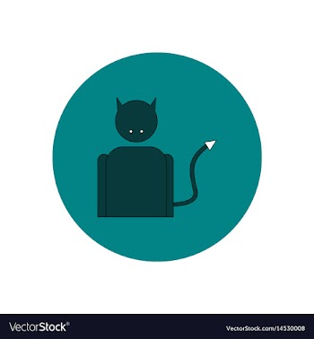 In flat design halloween icon vector image