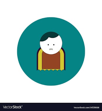 In flat design halloween icon vector image