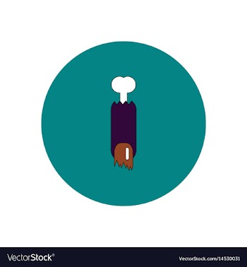 In flat design halloween icon vector image