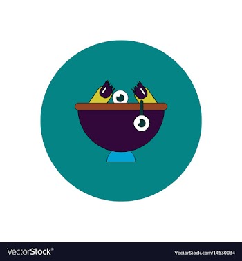 In flat design halloween icon vector image