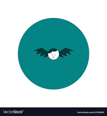 In flat design halloween icon vector image