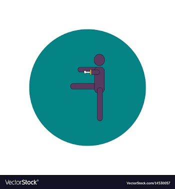 In flat design halloween icon vector image