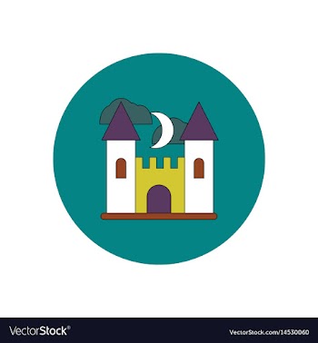 In flat design halloween icon vector image
