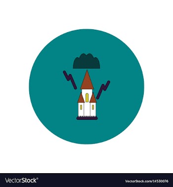 In flat design halloween icon vector image