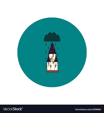 In flat design halloween icon vector image