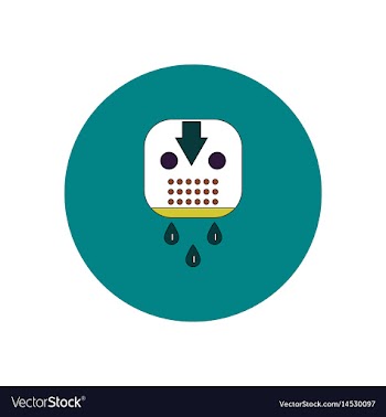 In flat design halloween icon vector image