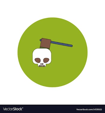 In flat design halloween icon vector image